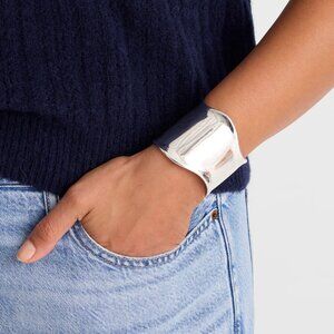 NOT FOR SALE Madewell Sculpted Silver Cuff Bracelet - NWT